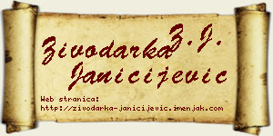 Živodarka Janičijević vizit kartica